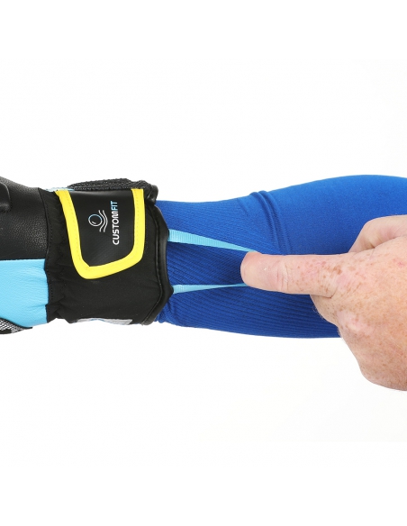 Rękawice narciarskie Level SQ JR CF Yellow-Blue