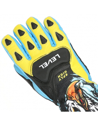 Rękawice narciarskie Level SQ JR CF Yellow-Blue