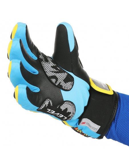 Rękawice narciarskie Level SQ JR CF Yellow-Blue