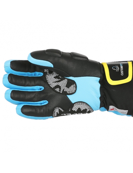 Rękawice narciarskie Level SQ JR CF Yellow-Blue