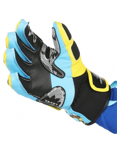Rękawice narciarskie Level WorldCup JR CF Yellow-Blue