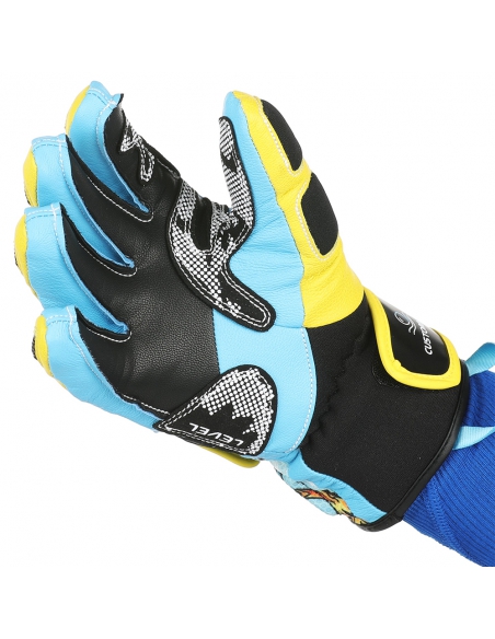 Rękawice narciarskie Level WorldCup JR CF Yellow-Blue