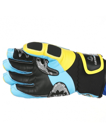 Rękawice narciarskie Level WorldCup JR CF Yellow-Blue