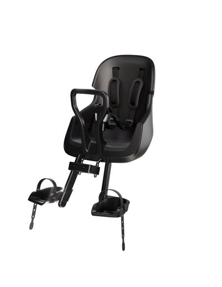 Fotelik rowerowy Bobike Exclusive Mini Evolve Urban Black (na przód, mocowany do kierownicy)