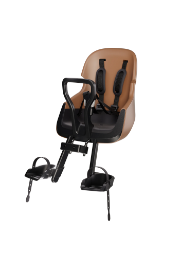 Fotelik rowerowy Bobike Exclusive Mini Evolve Cinnamon Brown (na przód, mocowany do kierownicy)