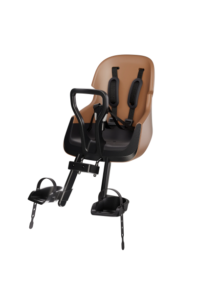 Fotelik rowerowy Bobike Exclusive Mini Evolve Cinnamon Brown (na przód, mocowany do kierownicy)