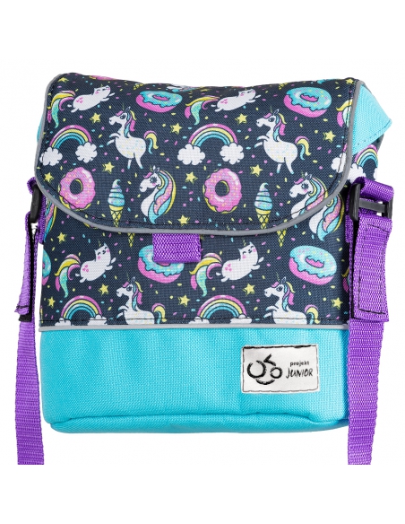 Torebka na rower lub hulajnogę PURPLE UNICORN DONUT