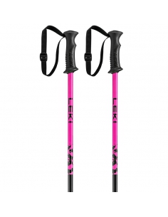 Kije narciarskie Leki Rider Kids Kije LEKI RIDER Black/Pink
