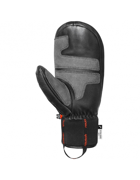 Rękawice narciarskie Reusch World Champ Mitten (jednopalczaste) Black/Fluo Red 2025/26