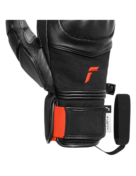 Rękawice narciarskie Reusch World Champ Mitten (jednopalczaste) Black/Fluo Red 2025/26