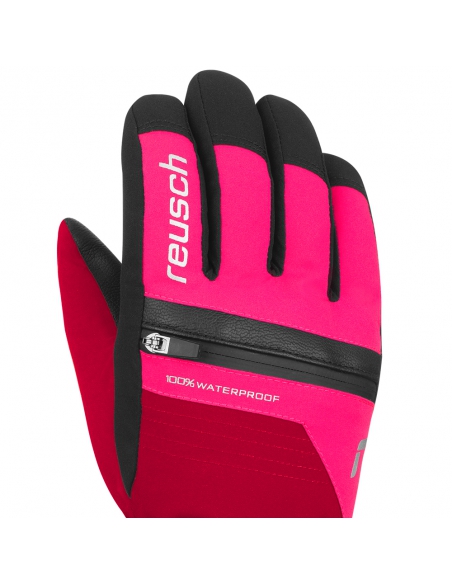 Rękawice narciarskie Reusch Lando R-TEX® XT Junior (pięciopalczaste) Cerise/Pink Glo