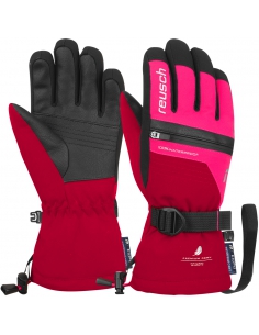 Rękawice narciarskie Reusch Lando R-TEX® XT Junior (pięciopalczaste) Cerise/Pink Glo