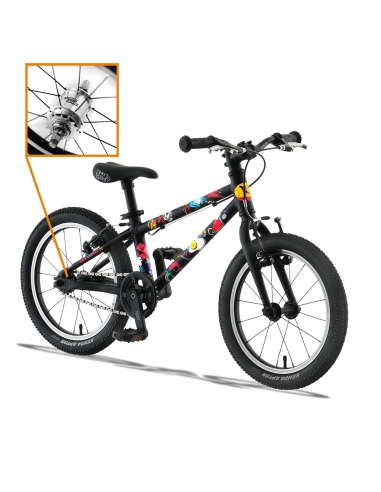 Rower dziecięcy Kubikes 16L AUTO Black/Comic -...