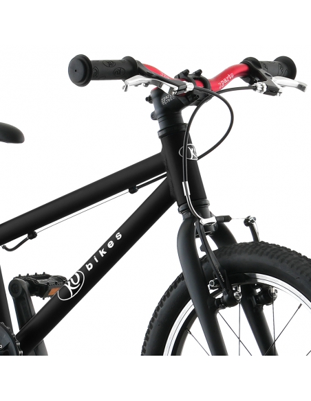 Rower dziecięcy Kubikes 16L AUTO Black/Laser-Red - czarny z czerwonymi akcentami (automatyczna przerzutka)