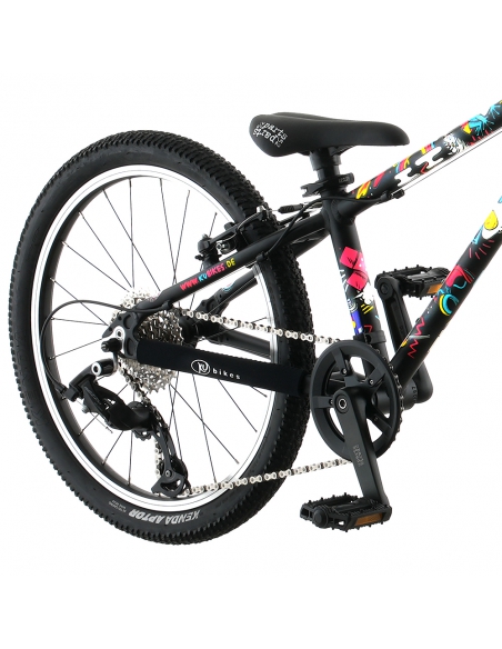 Rower dziecięcy Kubikes 20L Black/Comic - czarny z naklejkami komiksowymi