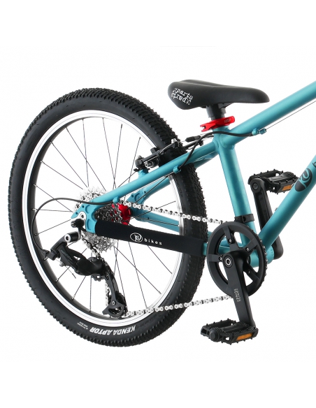 Rower dziecięcy Kubikes 20L Turquoise/Laser-Red - turkusowy z czerwonymi akcentami