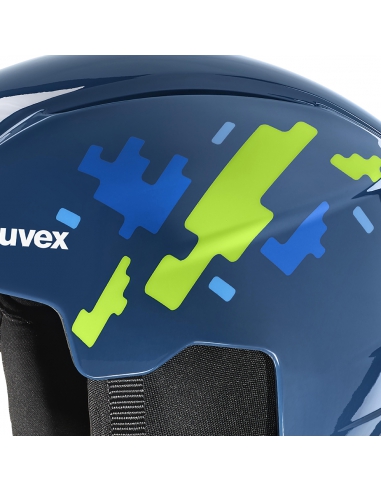 Kask narciarski dziecięcy Uvex Viti Blue Puzzle