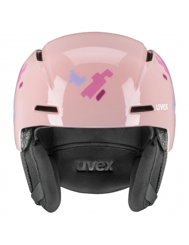 Kask narciarski dziecięcy Uvex Viti Pink Puzzle