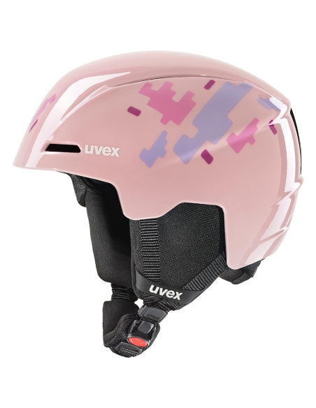 Kask narciarski dziecięcy Uvex Viti Pink Puzzle