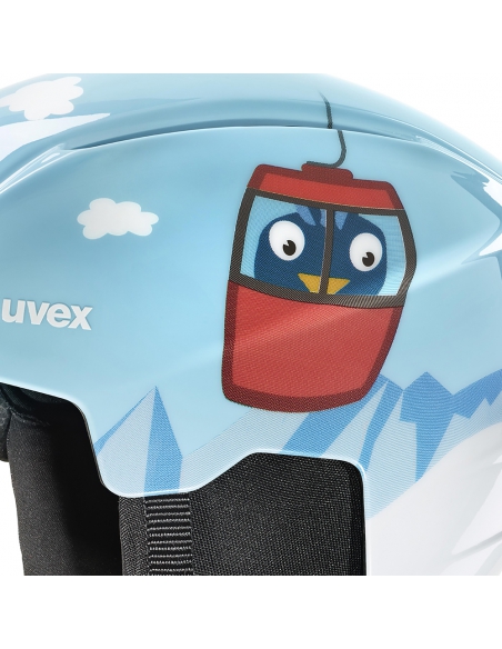 Kask narciarski dziecięcy Uvex Viti Light Blue Birdy