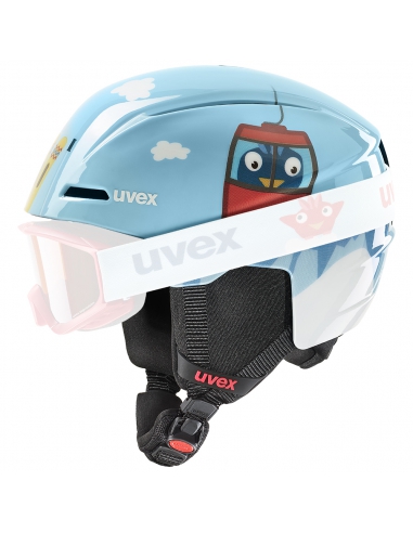 Kask narciarski dziecięcy Uvex Viti Light Blue Birdy