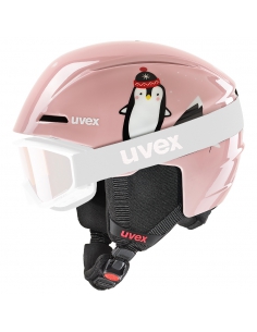 Kask narciarski dziecięcy Uvex Viti Pink Penguin