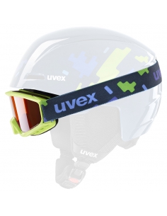 Gogle narciarskie dziecięce Uvex Speedy Pro Light-Green / Blue Puzzle