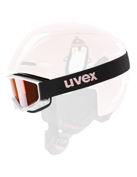 Gogle narciarskie dziecięce Uvex Speedy Pro White / Pink Penguin