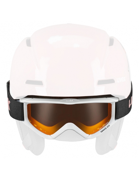 Gogle narciarskie dziecięce Uvex Speedy Pro White / Pink Penguin