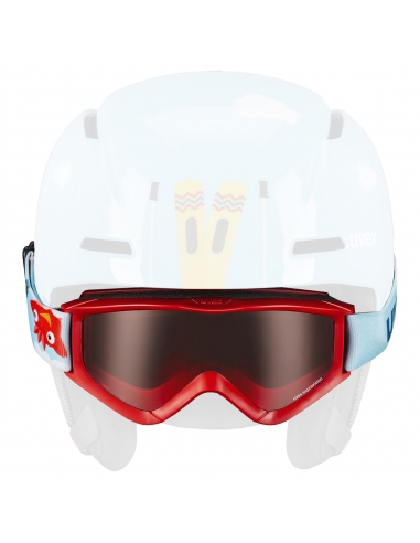 Gogle narciarskie dziecięce Uvex Speedy Pro Red / Light Blue Birdy