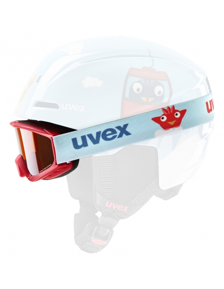 Gogle narciarskie dziecięce Uvex Speedy Pro Red / Light Blue Birdy
