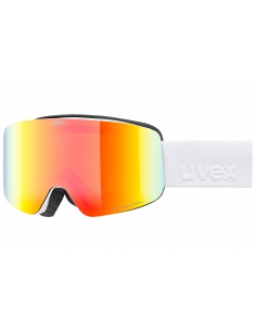 Gogle narciarskie UVEX PWDR FM White Mat/Mirror Rainbow