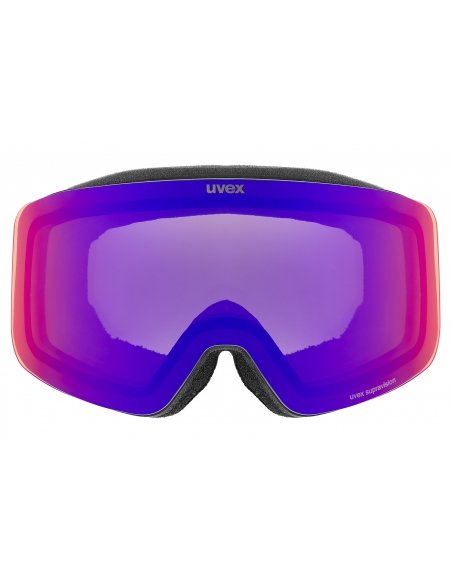 Gogle narciarskie UVEX PWDR FM Black Mat/Mirror Ruby