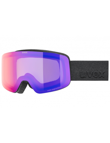 Gogle narciarskie UVEX PWDR FM Black Mat/Mirror Ruby