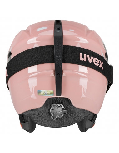 Zestaw: kask narciarski Uvex Viti Pink Penguin + gogle narciarskie UVEX Speedy Pro White/Pink Penguin