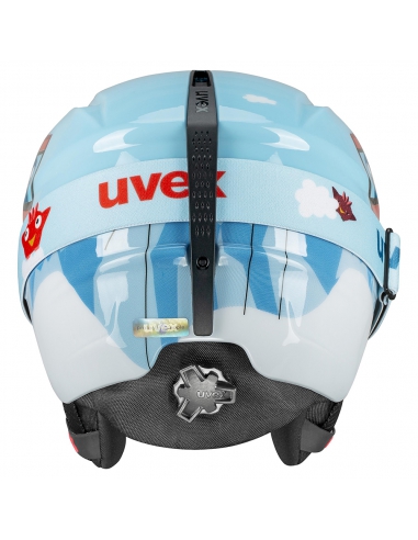 Zestaw: kask narciarski Uvex Viti Light Blue Birdy + gogle narciarskie UVEX Speedy Pro Red/Light Blue Birdy