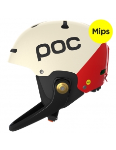 Kask narciarski POC ARTIC SL MIPS (z odpinaną i regulowaną gardą) Rouge/Blanc