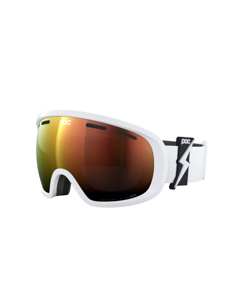 Gogle narciarskie POC FOVEA Blixten White/Partly Sunny Orange