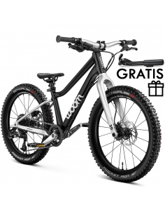 Rower dziecięcy MTB woom 4 OFF (20") Black + nóżka GRATIS
