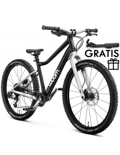 Rower dziecięcy MTB woom 5 OFF (24") Black + nóżka GRATIS
