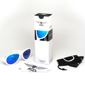 Okulary przeciwsłoneczne dla dzieci Babiators Aces Aviator Wicked White niebieskie szkła 6+