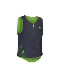 Kamizelka ochraniacz narciarski pleców i tułowia "żółw" Komperdell Ballistic FlexFit Pro Junior Black/Neon-Green