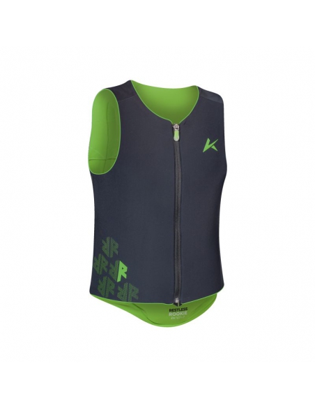 Kamizelka ochraniacz narciarski pleców i tułowia "żółw" Komperdell Ballistic FlexFit Pro Junior Black/Neon-Green