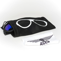 Okulary przeciwsłoneczne dla dzieci Babiators Aces Aviator Black Ops Black niebieskie szkła 6+