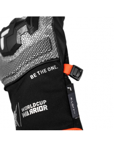 Rękawice narciarskie Reusch Worldcup Warrior GS Junior (pięciopalczaste) Black/Silver/Fluo Red