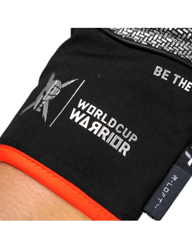 Rękawice narciarskie Reusch Worldcup Warrior GS Junior (pięciopalczaste) Black/Silver/Fluo Red