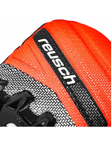 Rękawice narciarskie Reusch WorldCup Warrior R-TEX® XT Mitten Junior (jednopalczaste) Black/Silver/Fluo Red