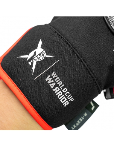 Rękawice narciarskie Reusch WorldCup Warrior R-TEX® XT Mitten Junior (jednopalczaste) Black/Silver/Fluo Red