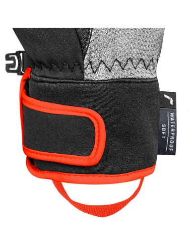 Rękawice narciarskie Reusch WorldCup Warrior R-TEX® XT Mitten Junior (jednopalczaste) Black/Silver/Fluo Red
