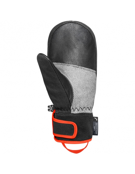 Rękawice narciarskie Reusch WorldCup Warrior R-TEX® XT Mitten Junior (jednopalczaste) Black/Silver/Fluo Red